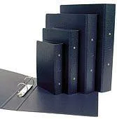 CARPETA FIBRA NEGRA A4 2x40