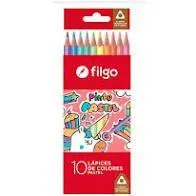 Lápices de Colores FILGO Pinto Pastel x 10 Colores Pastel