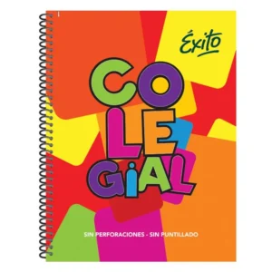 Cuaderno Exito Colegial 21x27cm con Espiral x100 Hojas - Cuadros